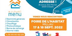 Foire de l'habitat de Millau 17 et 18 Septembre 2022