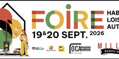 Foire Habitat Loisirs Auto de Millau 19 et 20 Septembre 2026.