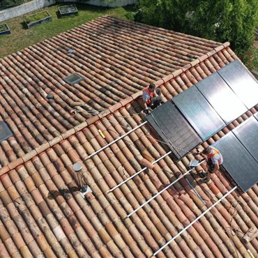 Installation panneaux photovoltaïques, Aveyron